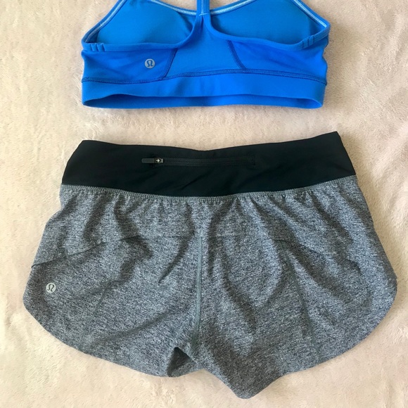 Grey Lululemon Speed Up Shorts - Picture 3 of 3